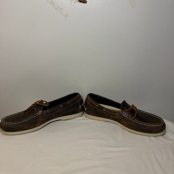 Cole Haan Loafers Boat Deck Brown Leather Lace Preppy Casual Summer 10.5M main image 8